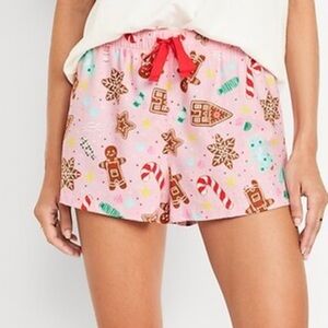Old Navy Pink Festive Print Shorts